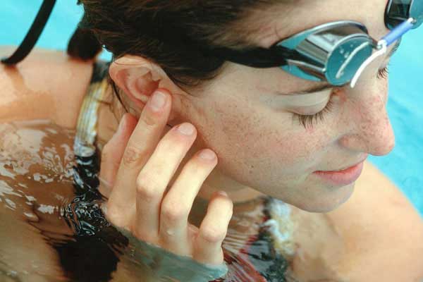Swimming - ear wax removal